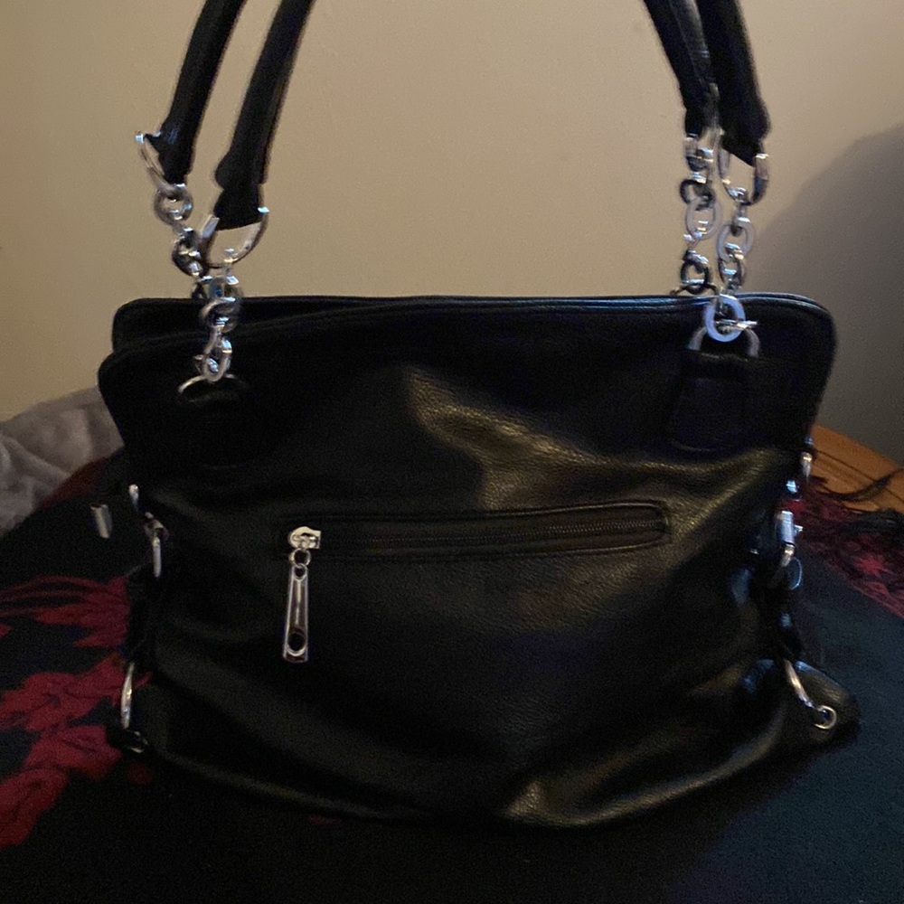 Gorgeous Halloween/goth handbag front multiple colored crystals design of skull - Picture 2 of 5